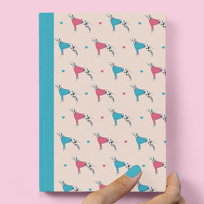 Dalmatians and Hearts Hardcover Journal
