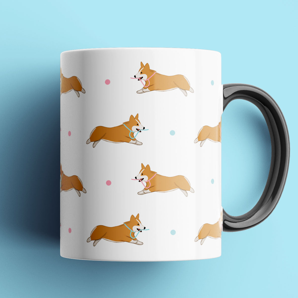 Corgi Patterned Mug