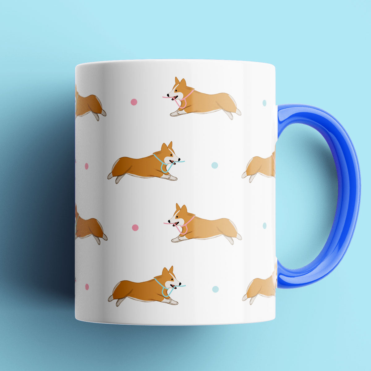 Corgi Patterned Mug