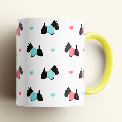 Scottie Dogs and Hearts Mug