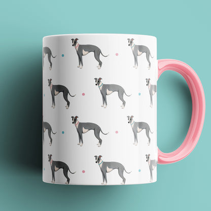 Whippet Patterned Mug