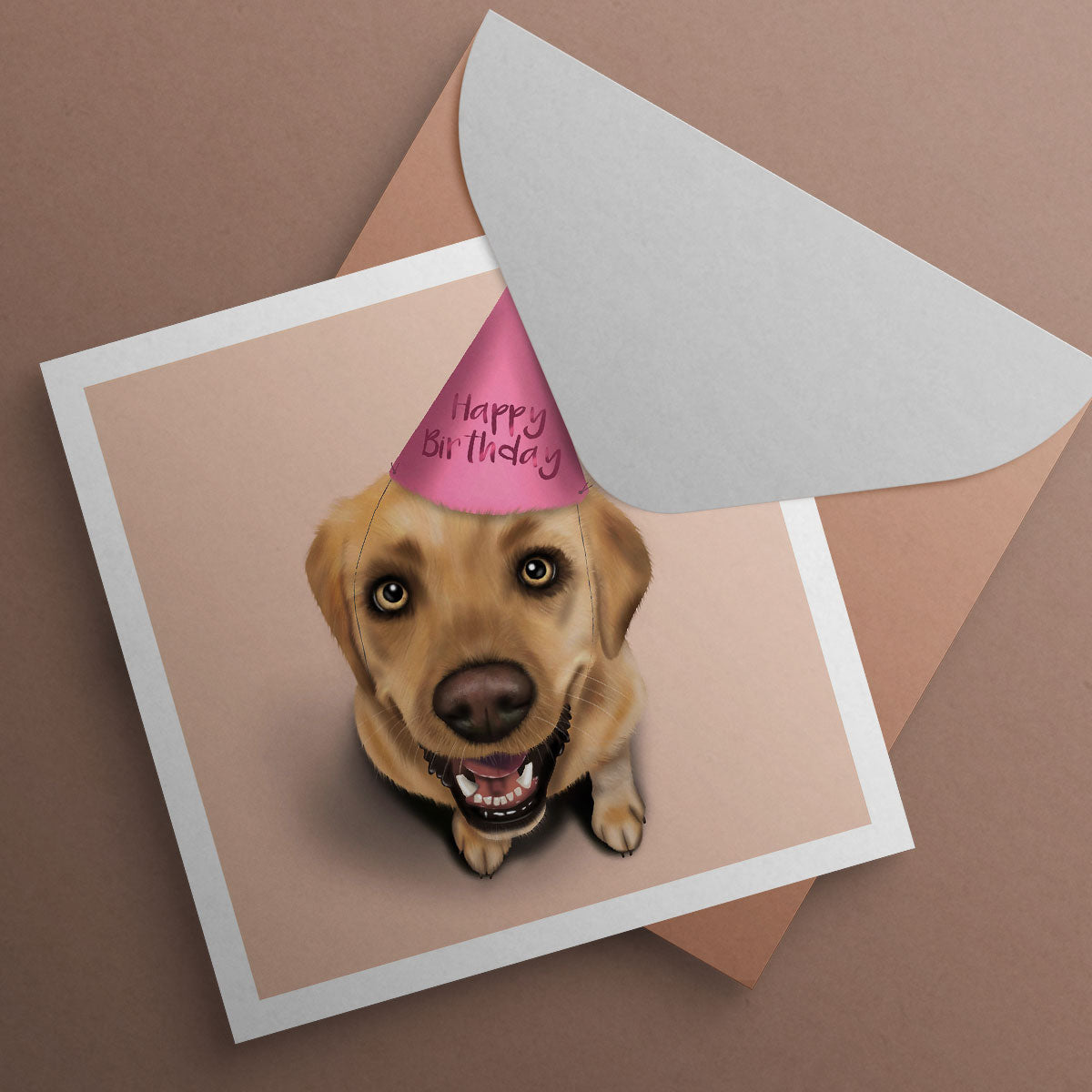 Yellow Labrador Birthday Card