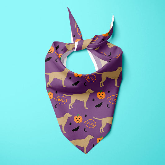Yellow Labrador Halloween Edition Dog Bandana