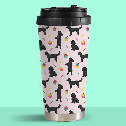 Black Cockapoos and Cupcakes Travel Mug
