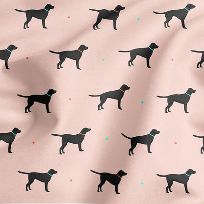 Black Labrador Pattern Dog Bandana
