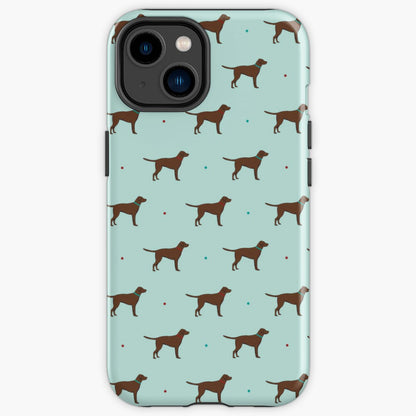 Chocolate Labradors iPhone Tough Case
